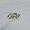 Solid 10K Gold Herringbone Ring