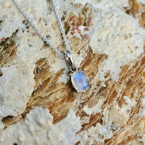 Petite Moonstone Necklace