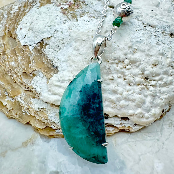 Emerald Moon Necklace