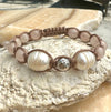 Morganite Pearl Bracelet