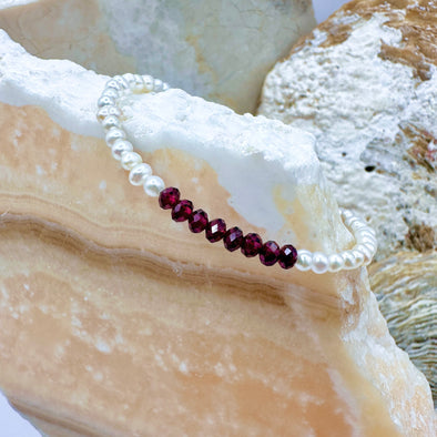 Garnet Birthstone Bracelet - January