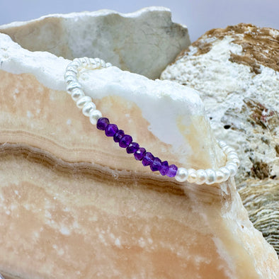 Amethyst Birthstone Bracelet - February