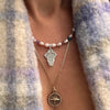 Gemstone Cross Necklace