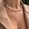 Citrine Pearl Necklace