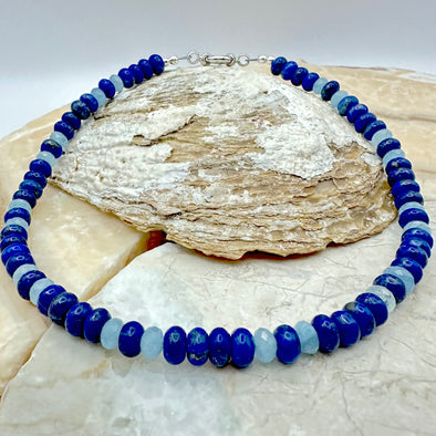 Blue Jean Gemstone Necklace