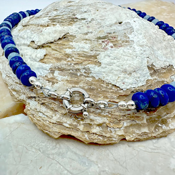 Blue Jean Gemstone Necklace