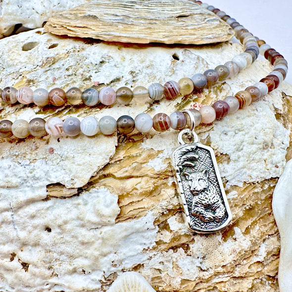 Agate Jaguar Necklace | Costa Rica Collection