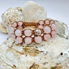 Boho Rose Cuff | Morganite & Rose Quarts