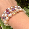 Citrine Pearl Bracelet