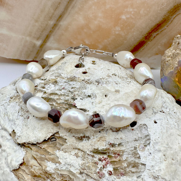 Laguna Pearl Bracelet | Agate