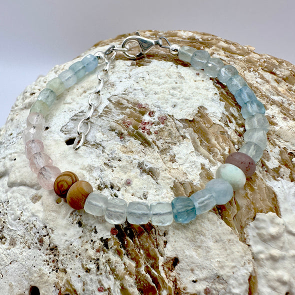 Aquamarine Jasper Stacker Bracelet