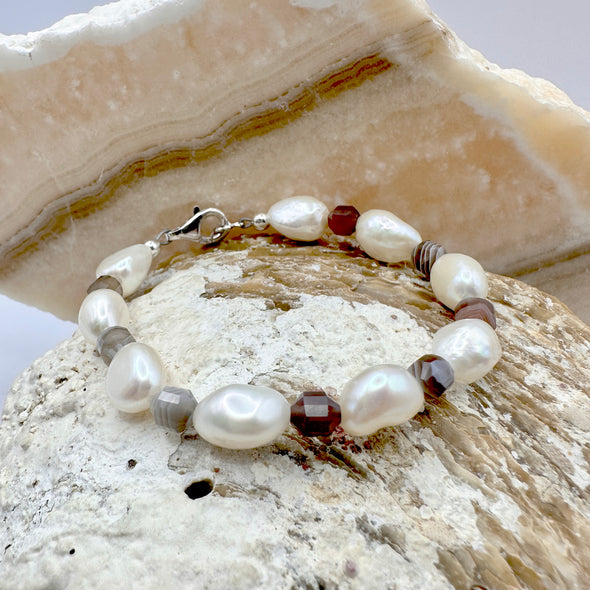 Laguna Pearl Bracelet | Agate