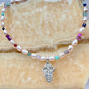 Gemstone Cross Necklace