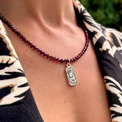 Pura Vida Garnet Necklace | Costa Rica Collection