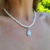 Pearl Moonstone Necklace