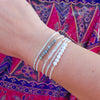 Gemstone Bar Bracelet (Blue Lace Agate)