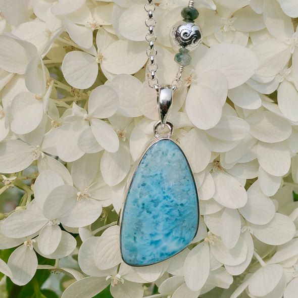 Larimar One Of A Kind Necklace - 26 Inches