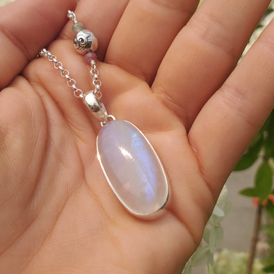 Moonstone One Of A Kind Necklace - 26 Inches