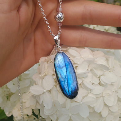 Labradorite One Of A Kind Necklace - 28 Inches