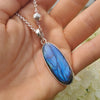 Labradorite One Of A Kind Necklace - 28 Inches