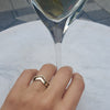 Solid 10K Gold Beaded Stacker Ring